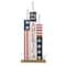 Glitzhome® 36.25" Lighted Wood Patriotic Firecracker Porch Décor